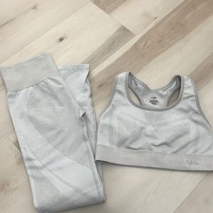 Grey Matching Workout Set